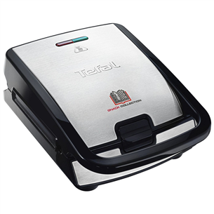 Tefal Snack Collection, 700 W, black/inox - Sandwich and waffle maker