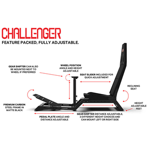 Žaidimų kėdė Next Level Racing Challenger
