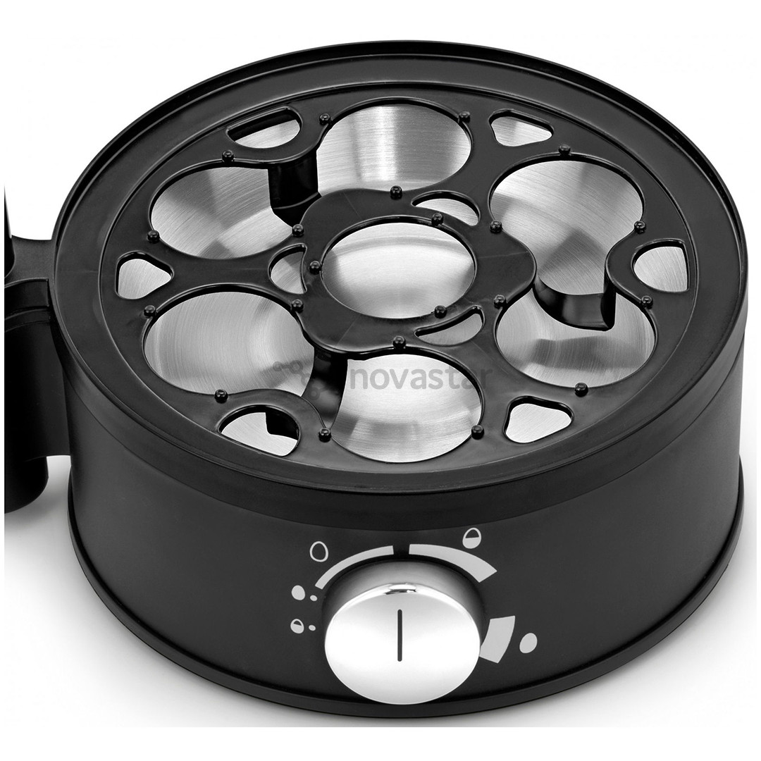 WMF Stelio, 380 W, juodas/nerūdijančio plieno - Kiaušinių virimo aparatas