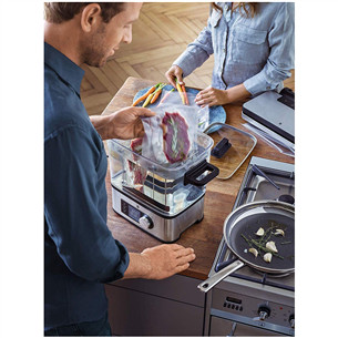 WMF Lono Pro Sous Vide, 1500 W, sidabro spalvos - Garų puodas