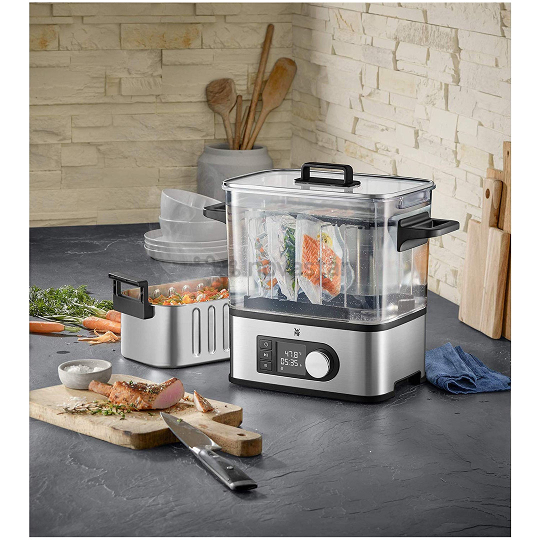 WMF Lono Pro Sous Vide, 1500 W, sidabro spalvos - Garų puodas