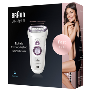 Braun Silk-epil 9 SensoSmart, baltas - Epiliatorius