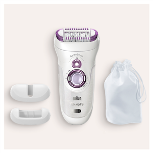 Braun Silk-epil 9 SensoSmart, baltas - Epiliatorius