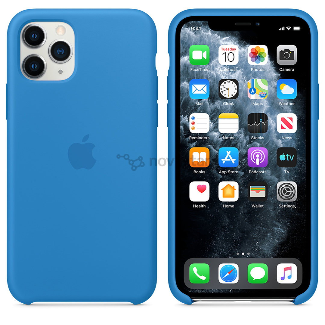 Dėklas Apple iPhone 11 Pro Silicone Case, Mėlynas