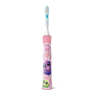 Elektrinis dantų šepetėlis Philips Sonicare Kids Bluetooth, baltas/rožinis