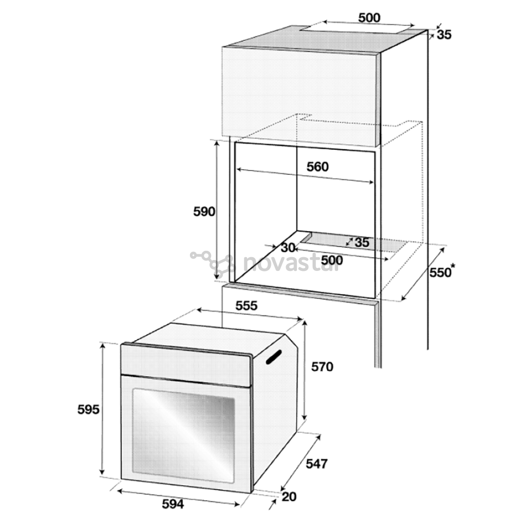 Orkaitė Beko BIM24400GCS