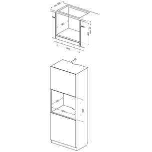 Hansa, 62 L, beige - Built-in Oven