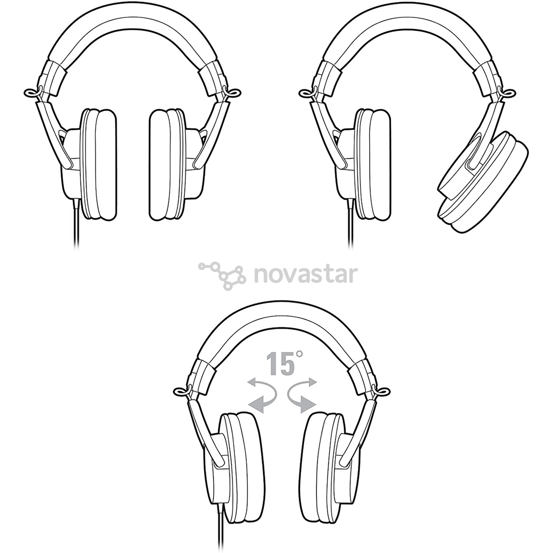 Ausinės Audio Technica M20X, Juodos