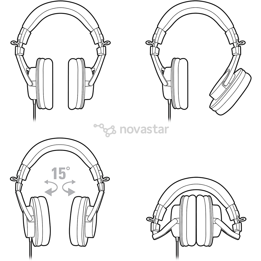 Ausinės Audio Technica M30X, Juodos