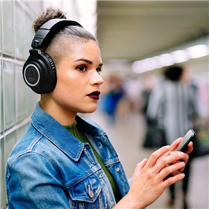 Ausinės Audio Technica H50X, belaidės, Juodos