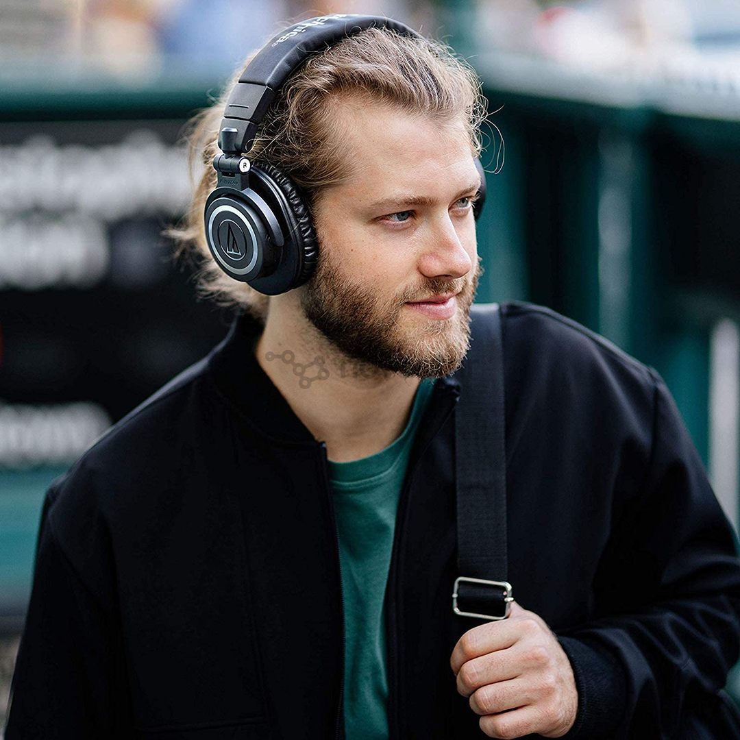 Ausinės Audio Technica H50X, belaidės, Juodos