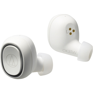 Ausinės Audio Technica CK3T, belaidės, Baltos
