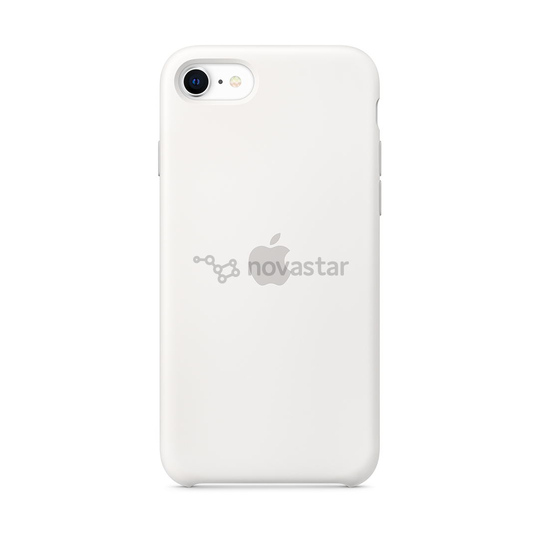 Dėklas Apple iPhone 7/8/SE 2020, Silikoninis, Baltas