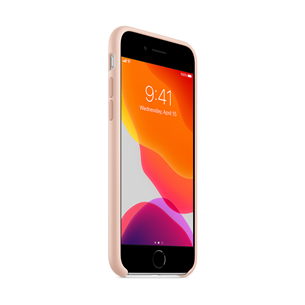Dėklas Apple iPhone 7/8/SE 2020, Silikoninis, Rožinis