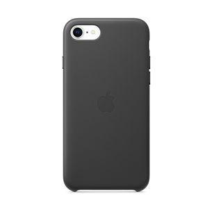 Dėklas Apple iPhone 7/8/SE 2020, Odinis, Juodas