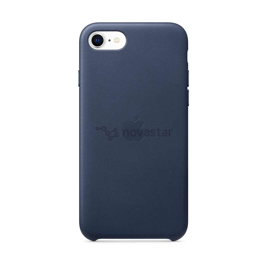 Dėklas Apple iPhone 7/8/SE 2020, Odinis, Mėlynas