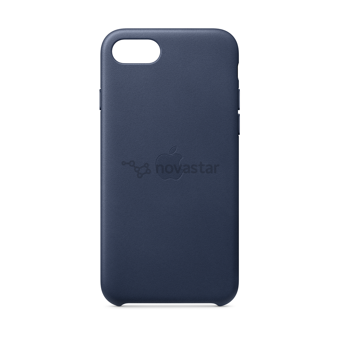 Dėklas Apple iPhone 7/8/SE 2020, Odinis, Mėlynas