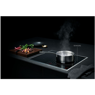 AEG 7000 SenseBoil, width 76.6 cm, steel frame, black - Built-in Induction Hob