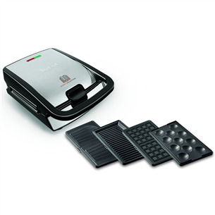 Tefal Snack Collection, 700 W, black/inox - Sandwich and waffle maker