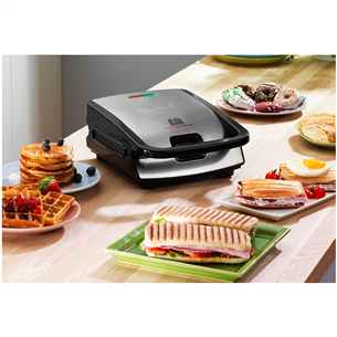 Tefal Snack Collection, 700 W, black/inox - Sandwich and waffle maker