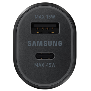 Automobilinis pakrovėjas Samsung USB-C, 45W, Juodas