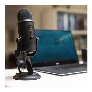 Mikrofonas Blue Yeti, USB, Juodas