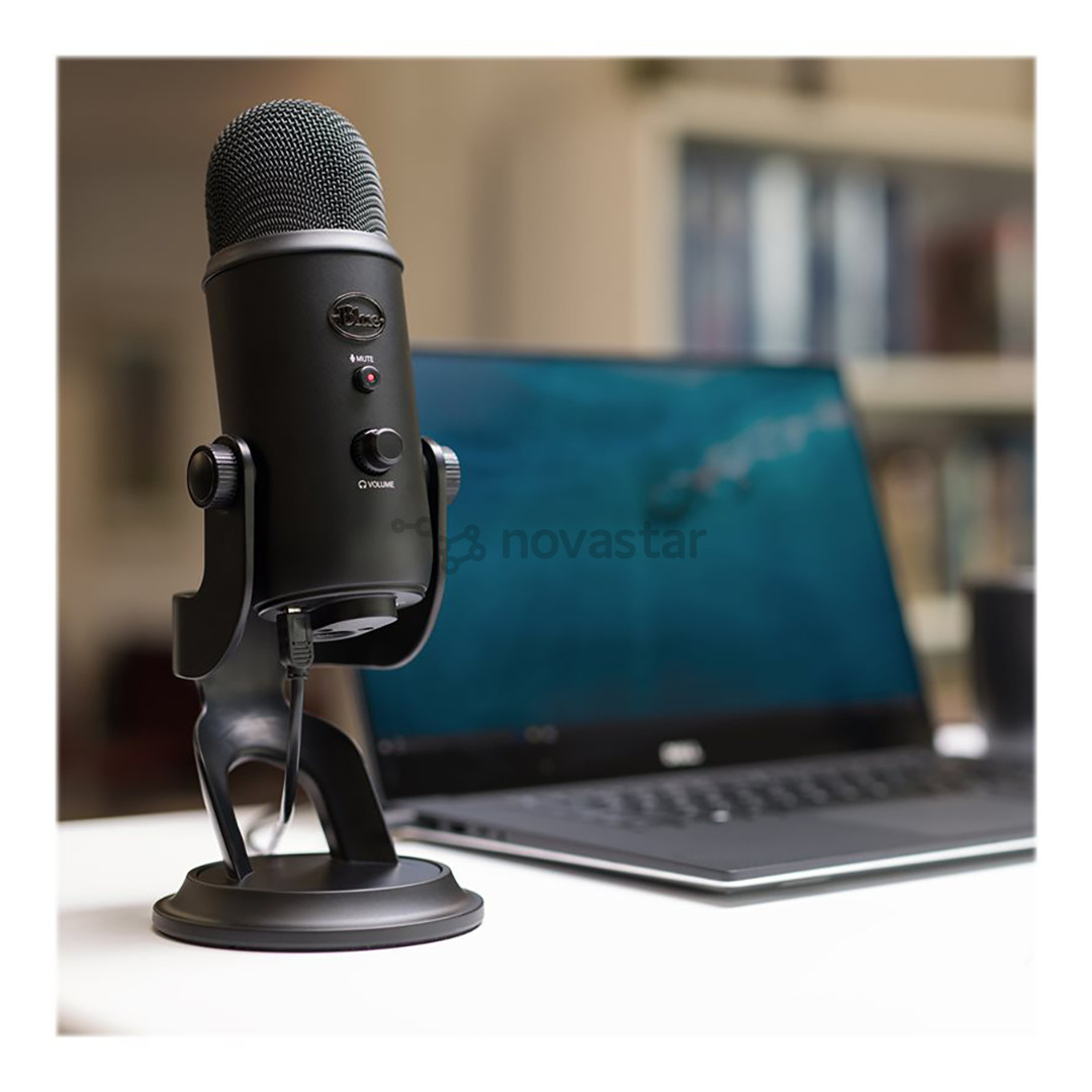 Blue Yeti, USB, черный - Микрофон