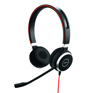 Ausinės Jabra Evolve 40, Juodos/Raudonos