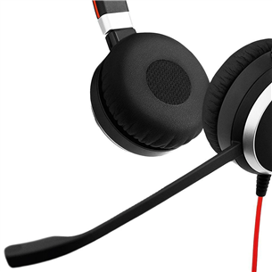 Ausinės Jabra Evolve 40, Juodos/Raudonos