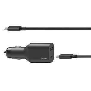 Automobilinis adapteris Hama USB-C, 5-20V/70W