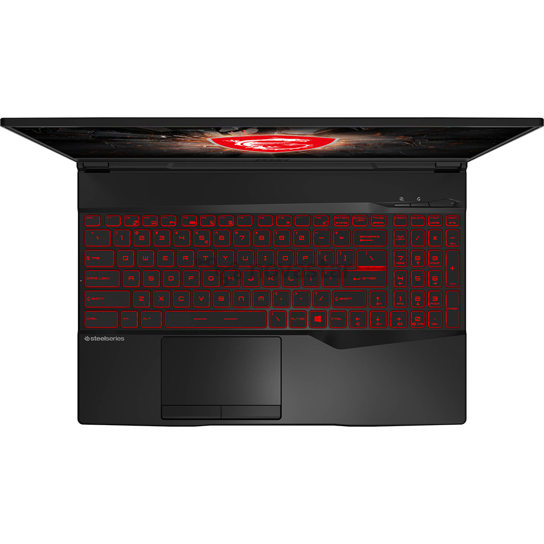 Nešiojamas kompiuteris MSI GL65 Leopard 10SDR/Intel Core i7-10750H/nVidia GeForce GTX 1660 Ti 6 GB/SSD 512GB/RAM 16GB/ENG/W10H