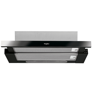 Whirlpool, 304 m³/h, width 59.9 cm, black - Built-in Cooker Hood