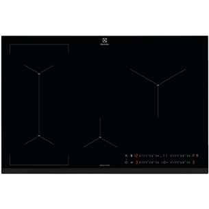 Electrolux 700 Series, width 78 cm, frameless, black - Built-in Induction Hob EIS82449