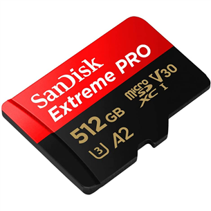Atminties kortelė SanDisk MicroSDXC Extreme PRO, 512GB