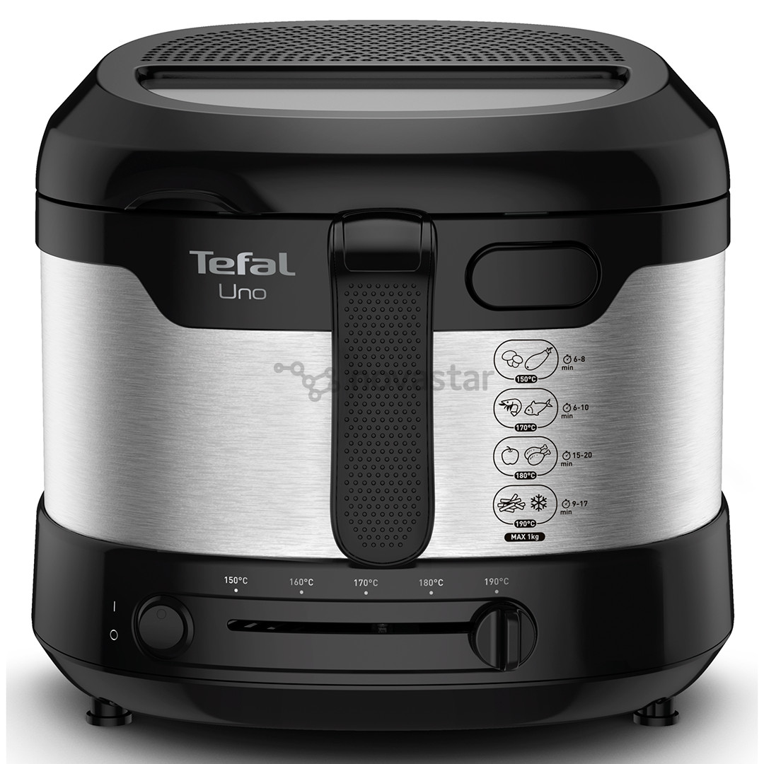 Tefal Uno, 1600 Вт, черный/нерж. сталь - Фритюрница