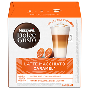 Nescafe Dolce Gusto Caramel Latte Macchiato, 8+8 порций - Кофейные капсулы