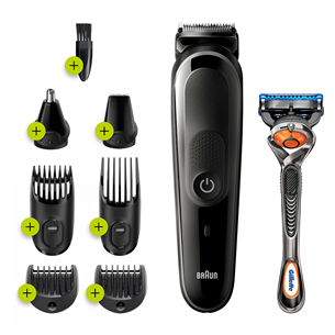 Braun, 8-in-one, black - Multi-grooming kit