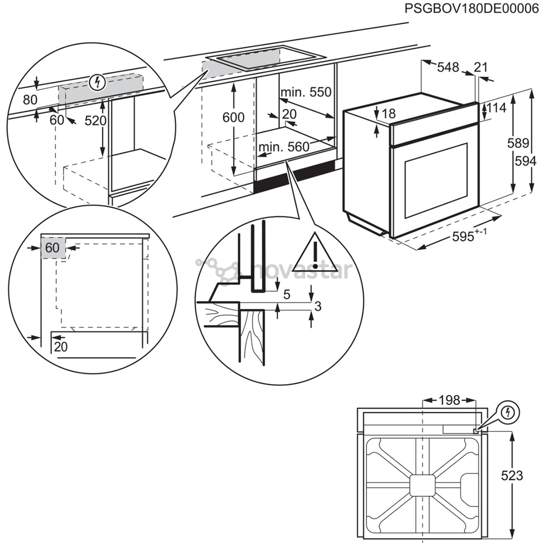 Orkaitė Electrolux EOF3H70X