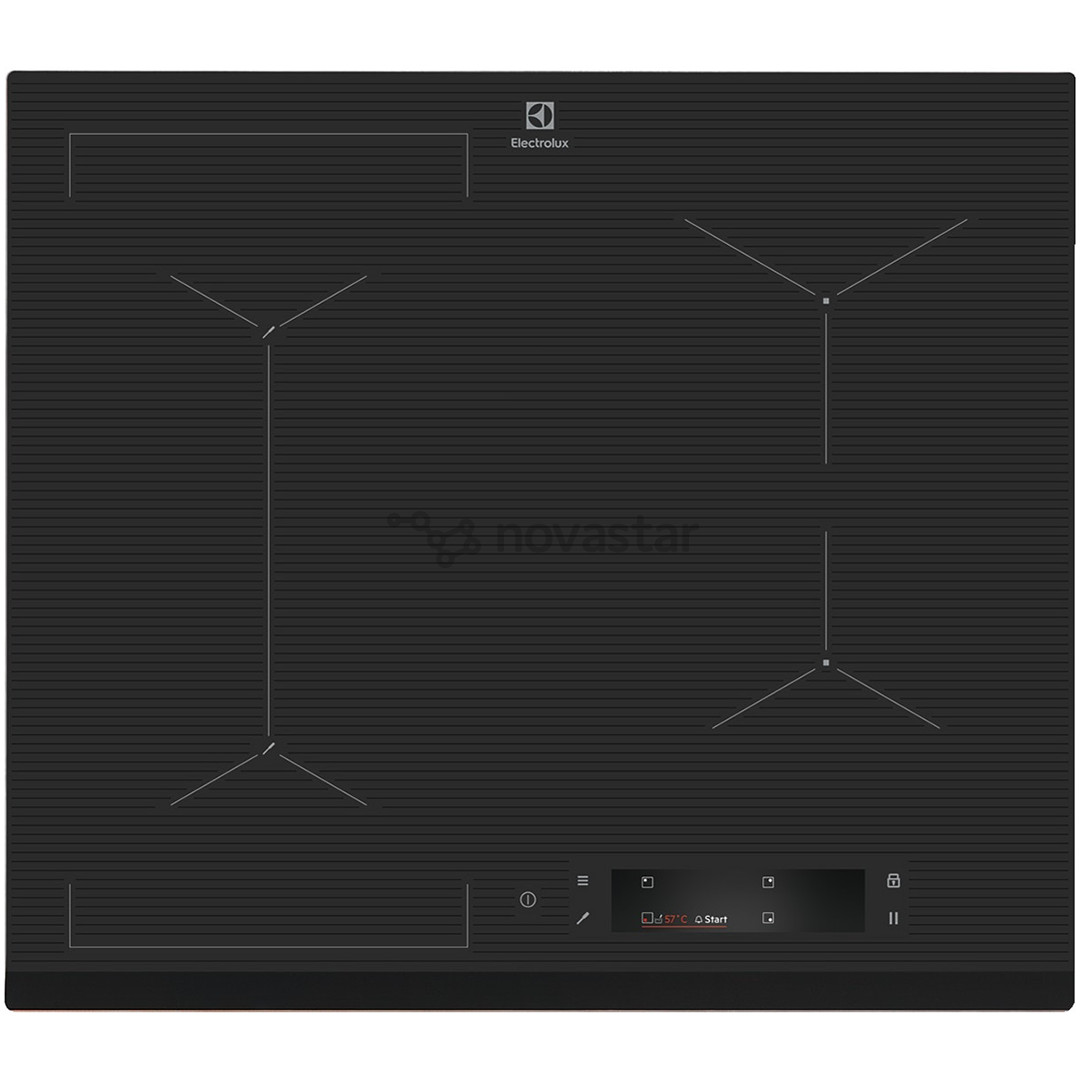 Electrolux 900 SensePro, plotis 59 cm, berėmė, tamsiai pilka - Įmontuojama indukcinė kaitlentė