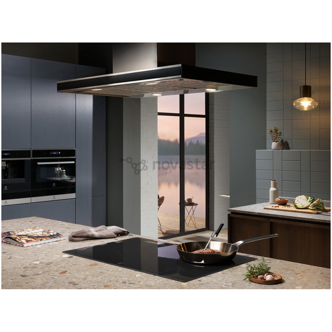 Electrolux 900 SensePro, plotis 59 cm, berėmė, tamsiai pilka - Įmontuojama indukcinė kaitlentė