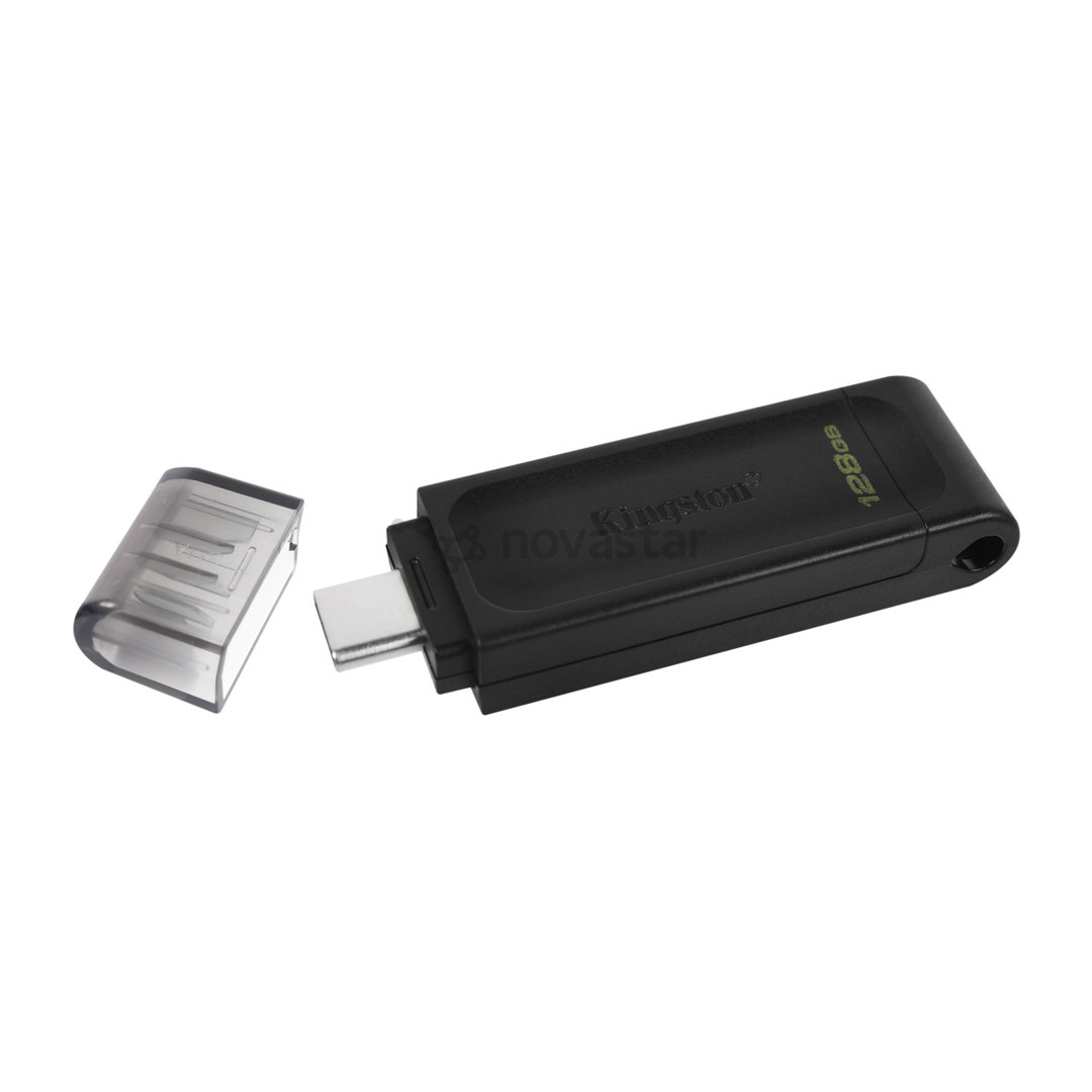 Kingston DataTraveler 70, USB-C, 128 ГБ, черный - Флеш-накопитель