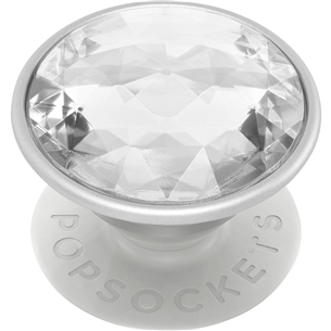 Laikiklis PopSocket PopGrip Disco Crystal Silver