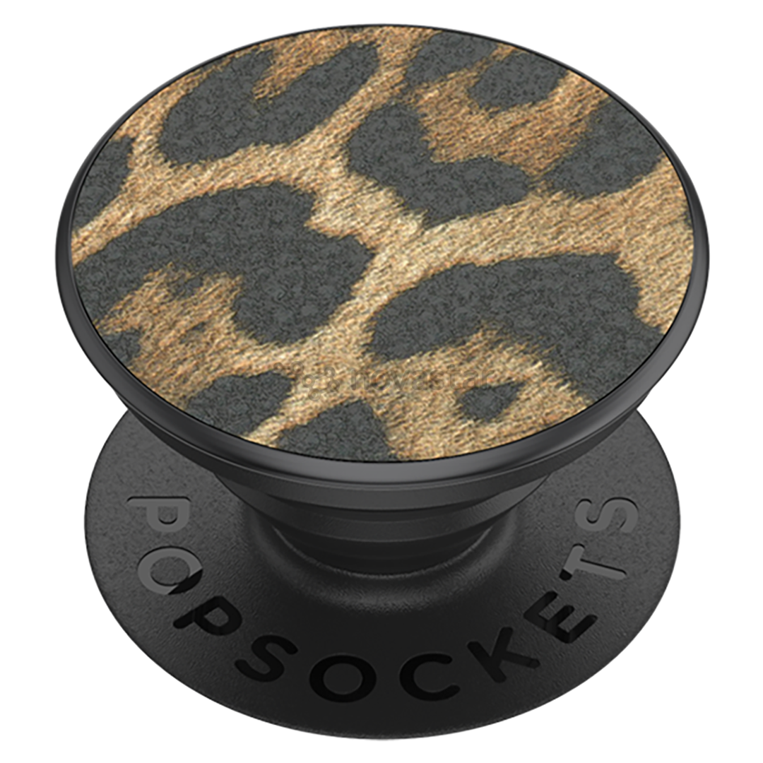 Laikiklis PopSocket PopGrip Vegan Leather Leopard