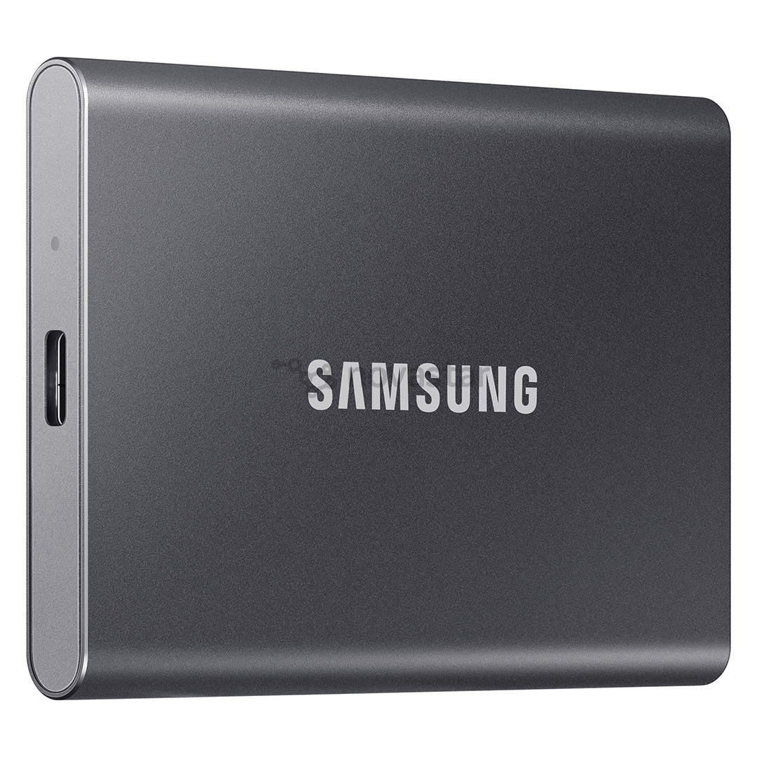 Samsung T7, 1 ТБ, USB 3.2, серый - Внешний накопитель SSD