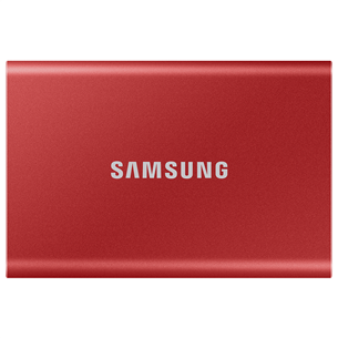 Išorinis diskas SSD Samsung T7 1TB, USB 3.2, Raudonas