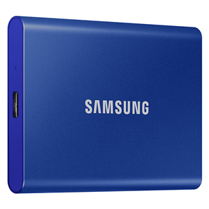 Išorinis diskas SSD Samsung T7 1TB, USB 3.2, Mėlynas