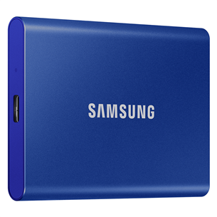 Samsung T7, 500 ГБ, USB 3.2, синий - Внешний накопитель SSD