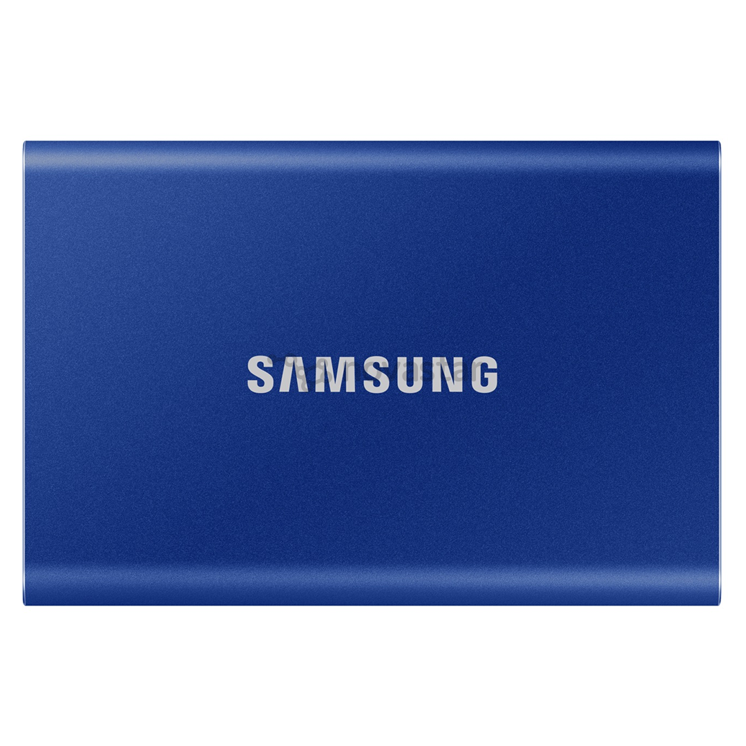 Išorinis diskas SSD Samsung T7 500GB, USB 3.2, Mėlynas