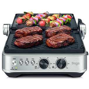 Sage the BBQ & Press™ Grill, 1800 Вт, нерж. сталь - Электрический гриль