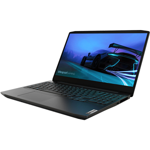 Nešiojamas kompiuteris Lenovo IdeaPad Gaming 3 15ARH05/AMD Ryzen 5 4600H/AMD Radeon Graphics/SSD 256GB/RAM 8GB/W10H/Nordic/Black